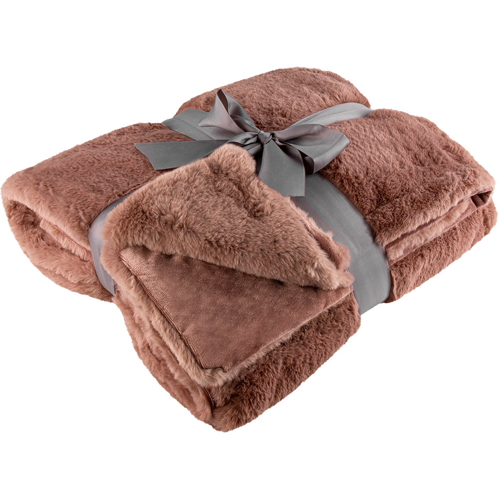 Plaid promotionnel 120x160 cm BERGEN Marron foncé